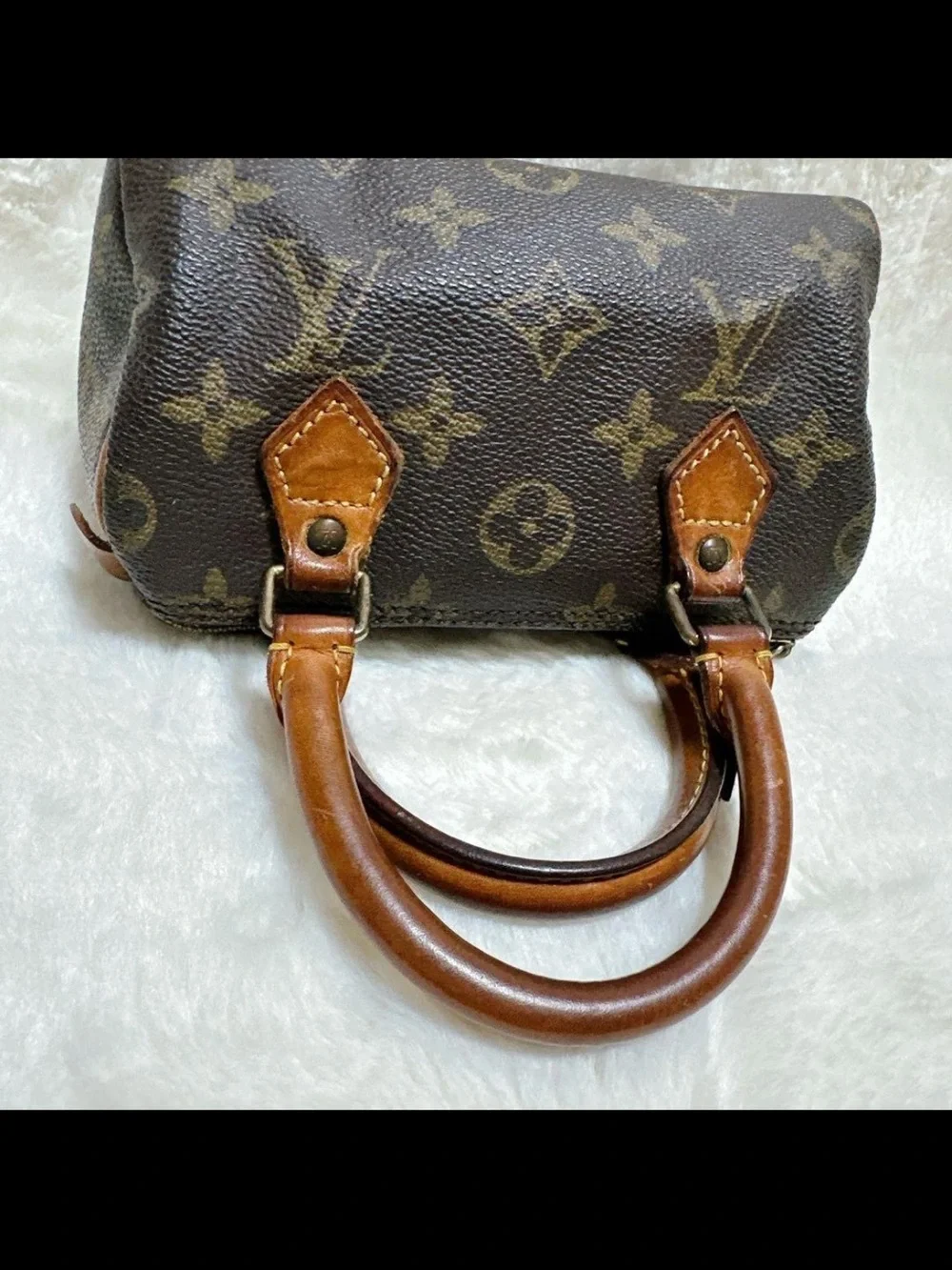 Louis Vuitton Monogram Mini Speedy in Brown and Tan